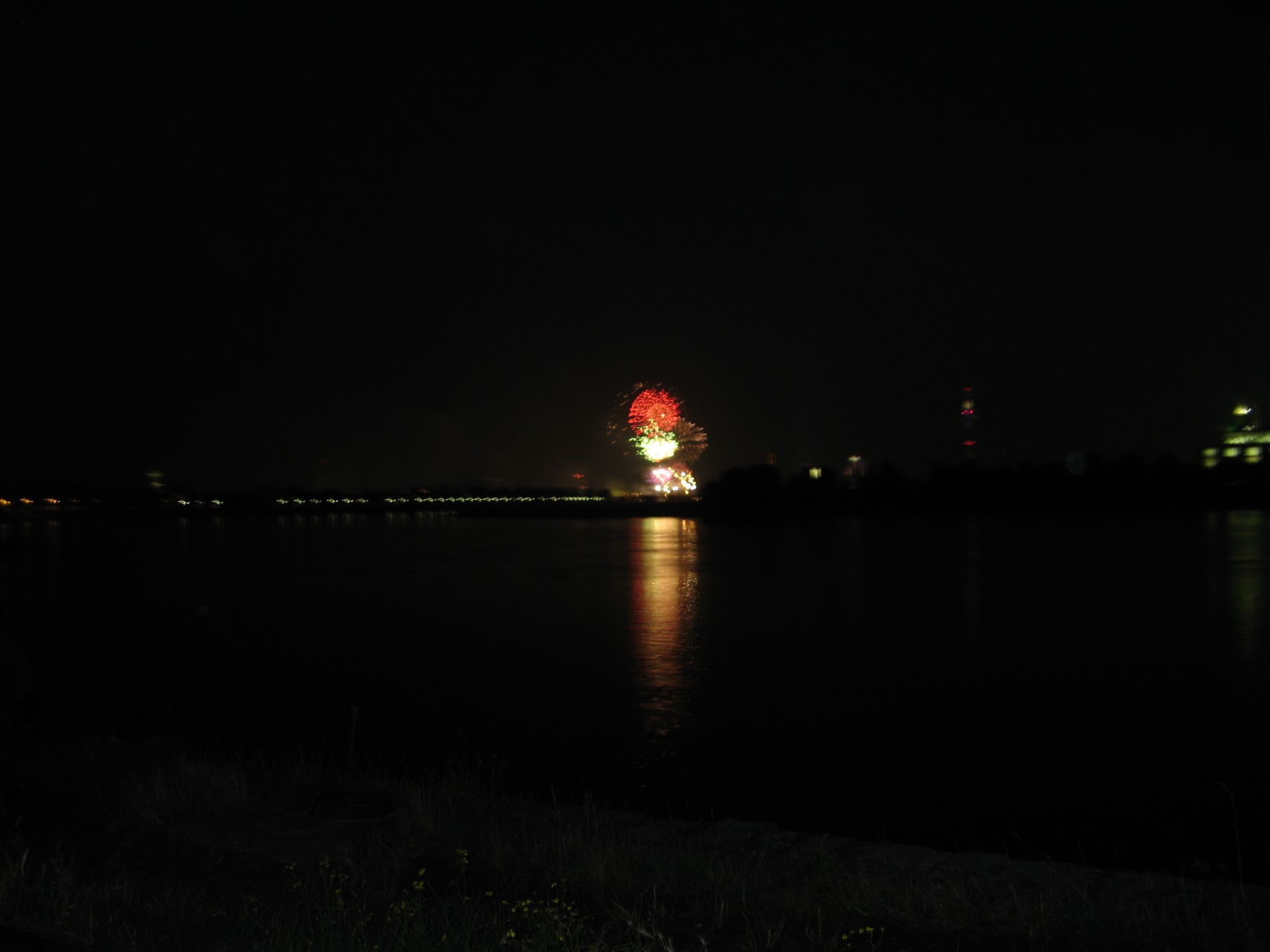 Yahoo Chattertreffen 2007 in Düsseldorf Feuerwerk (1)