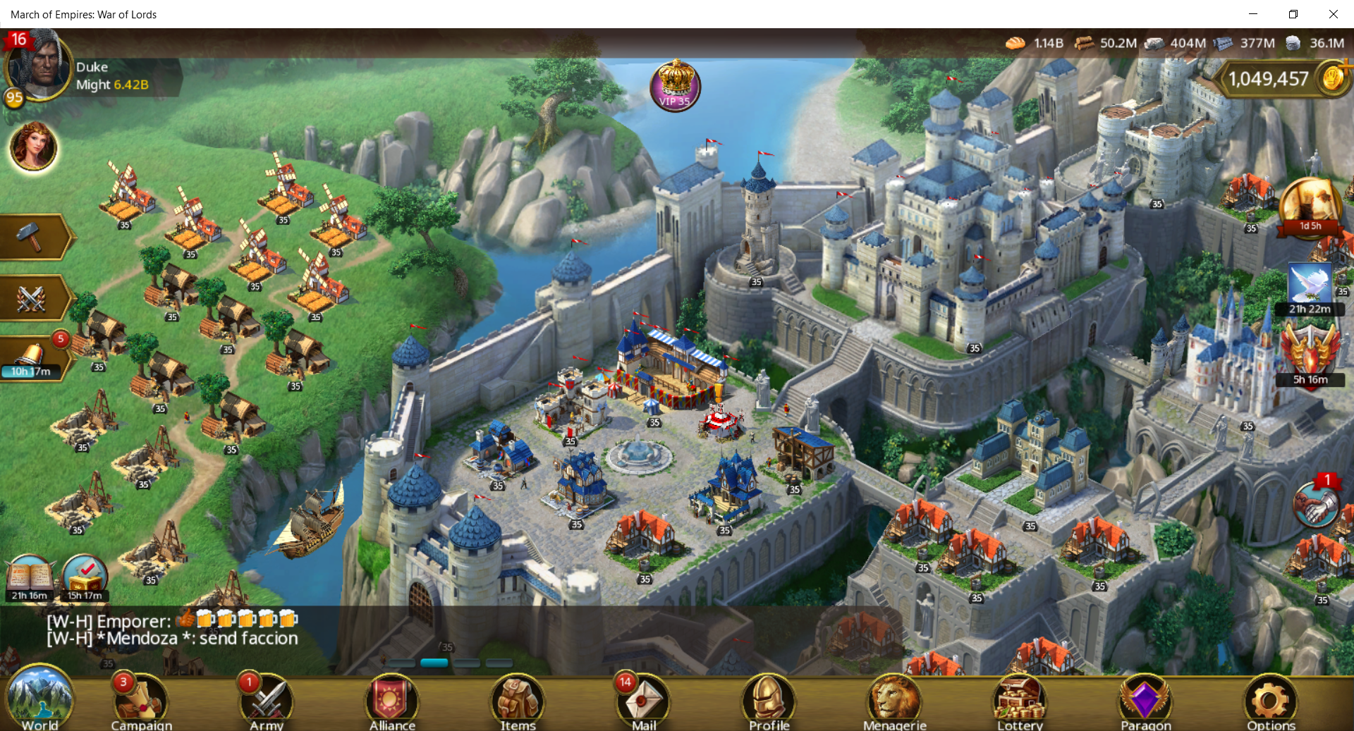 Castle of Duke-1 - Alliance W-H - March Of Empires - War Of Lords