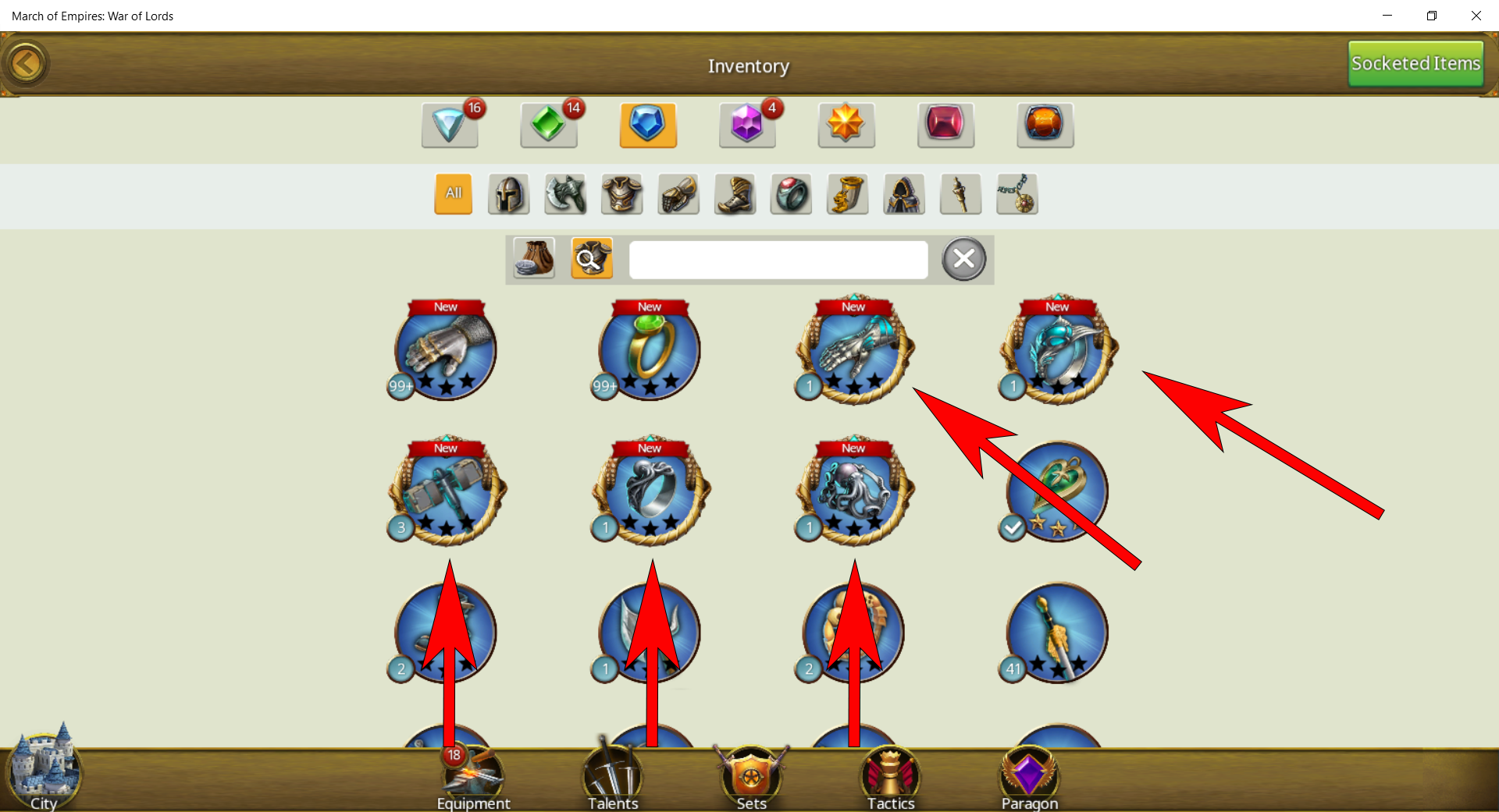 Atlantis gifts – 6 great new items-1 is double – March Of Empires – War Of Lords